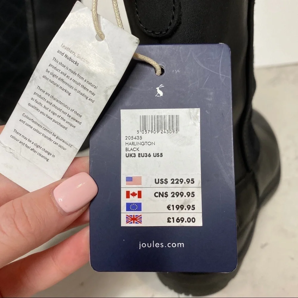 NWT! Joules Harlington Black Snow Boot 5 - Picture 7 of 13